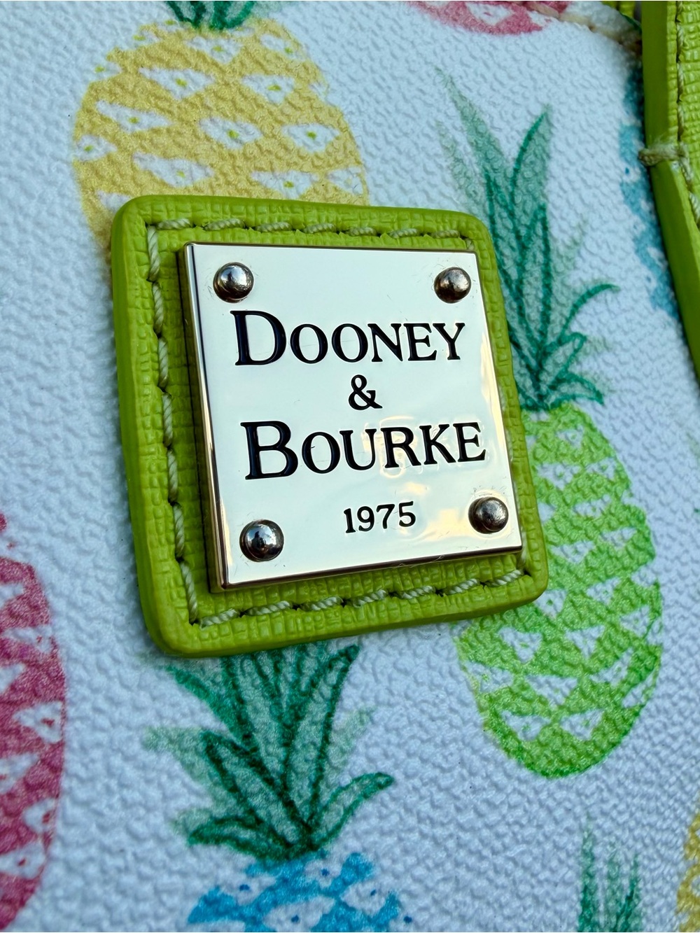 Dooney & Bourke Pineapple Mini Ruby Crossbody Bag Satchel Purse Summer EUC - Picture 2 of 16